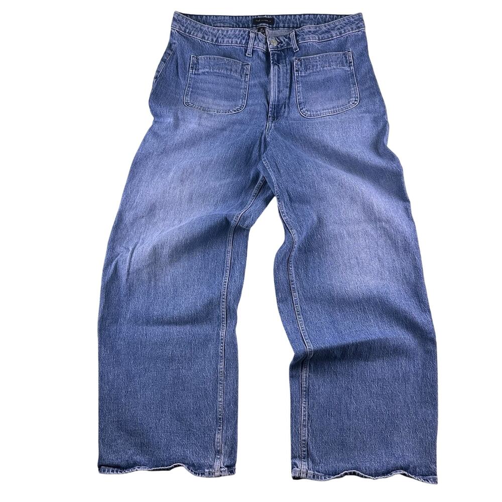 Free‎ Assembly Jeans Womens 20 Super High Wide Leg Baggy Stretch 90’s Y2K Style